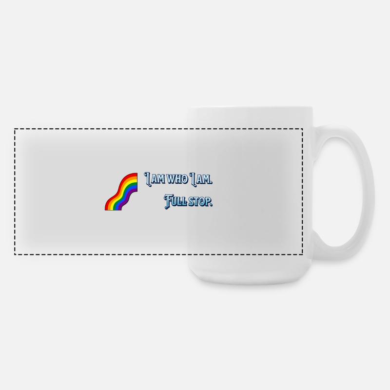 I am what I am - Large Panoramic Mug 440 ml - white