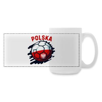 Polish football - Large Panoramic Mug 440 ml - white - Right