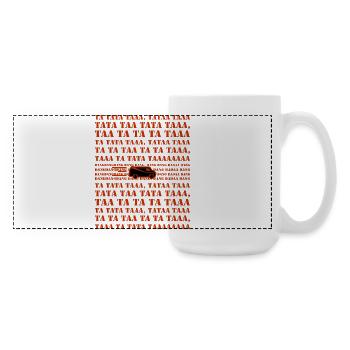 Famous TV series of the 80s - Team A with Van - Large Panoramic Mug 440 ml - white - Right