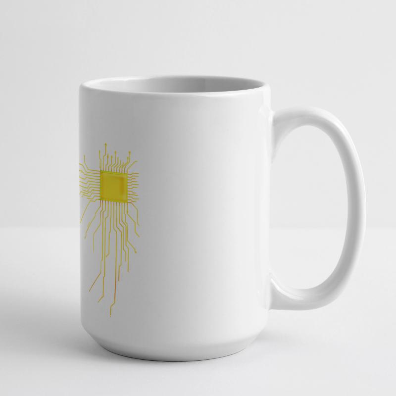 platine Core cpu Computer Nerd Programmer admin Large Panoramic Mug 440 ml