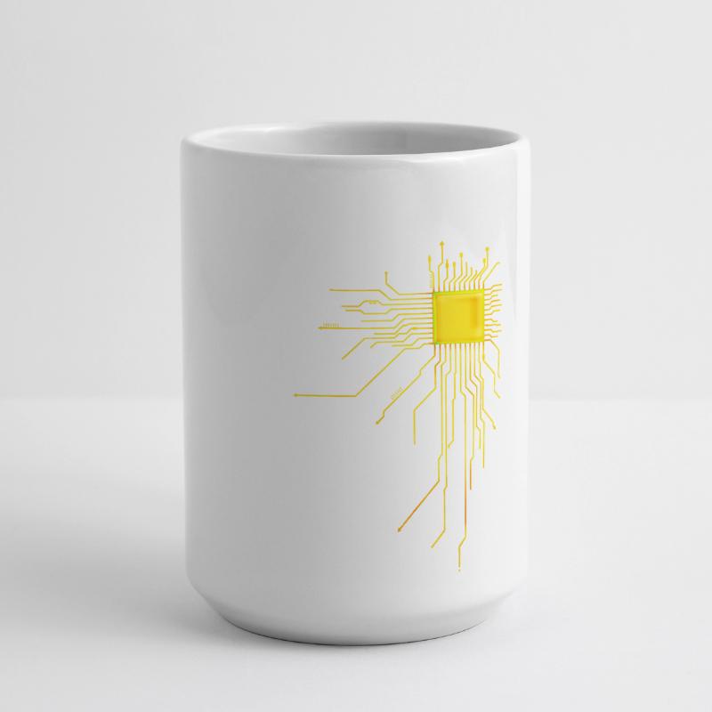 platine Core cpu Computer Nerd Programmer admin Large Panoramic Mug 440 ml