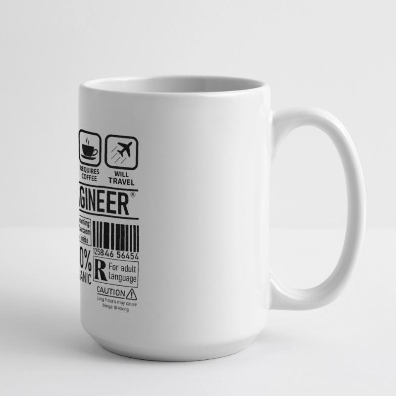 Civil Engineer multi tasking problem solving Large Panoramic Mug 440 ml
