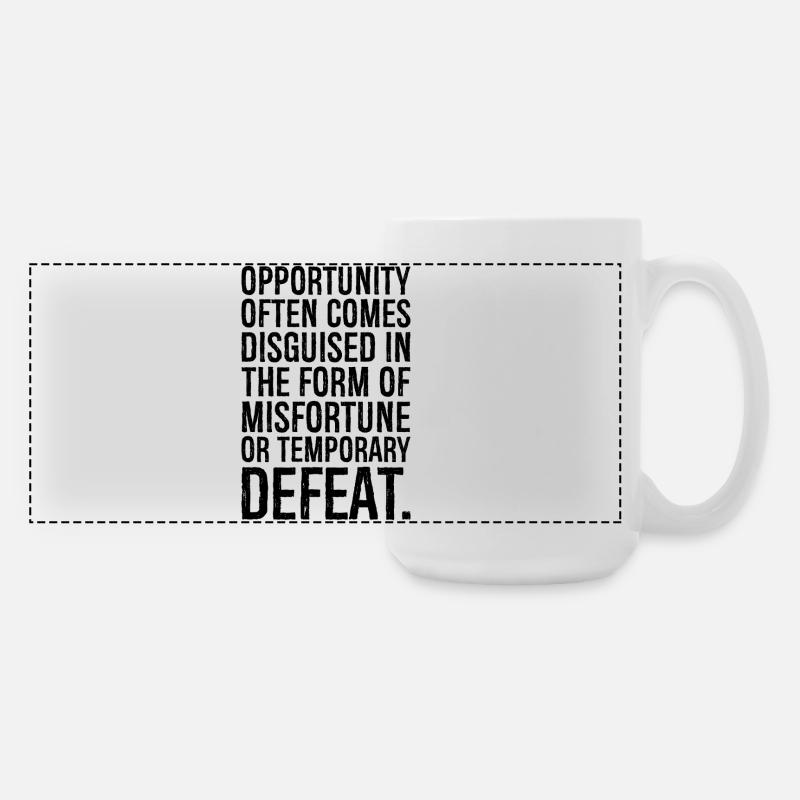 L’opportunité se présente souvent sous la forme - Grande tasse panoramique 440 ml - blanc