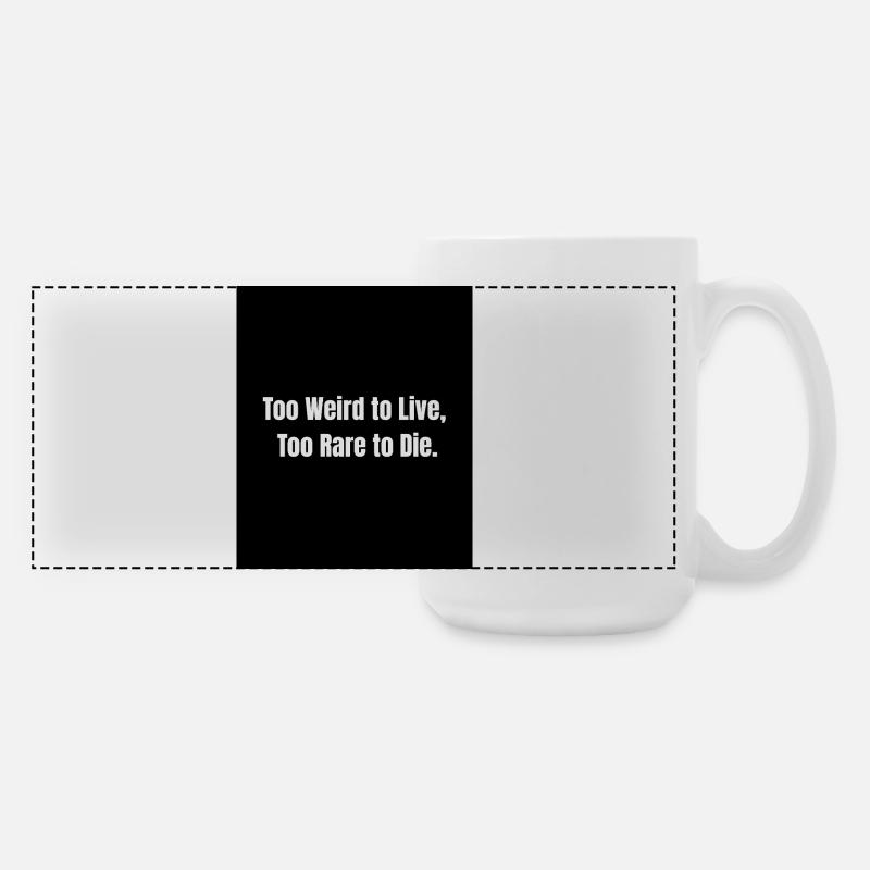 Too Rare – Proud to Be Different - Large Panoramic Mug 440 ml - white