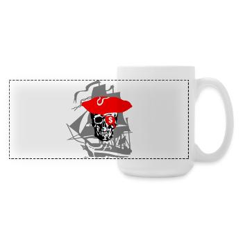 Pirate - Grande tasse panoramique 440 ml - blanc - Droite