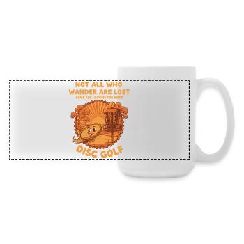 Not All Who Wander Are Lost Looking For Discs Disc - Large Panoramic Mug 440 ml - white - Right