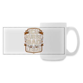 ICU Nurse Dad The Idol The Myth The Intensive Care - Large Panoramic Mug 440 ml - white - Right
