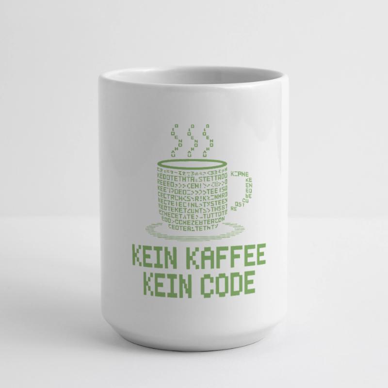 No Coffee No Code Programmer Computer Scientist Large Panoramic Mug 440 ml