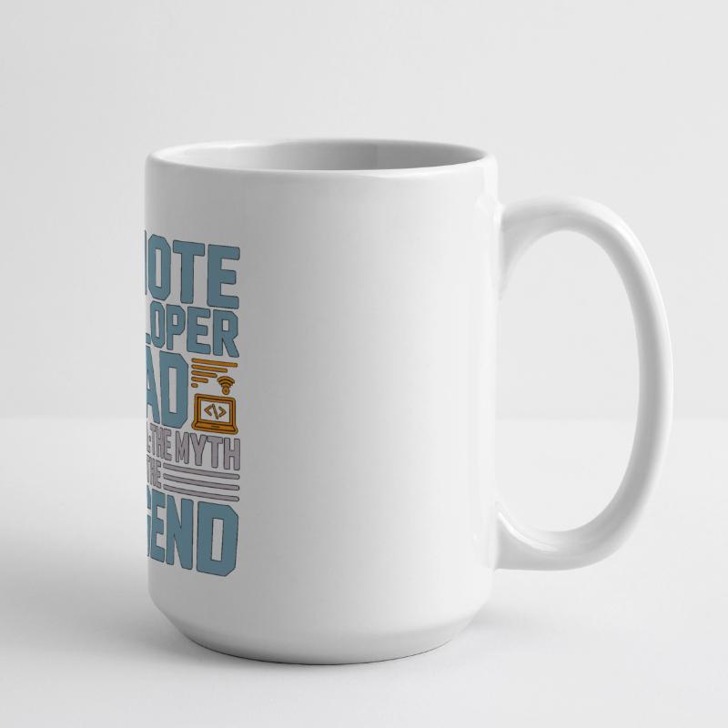 Remote Developer Dad The Idol The Web Developer Large Panoramic Mug 440 ml
