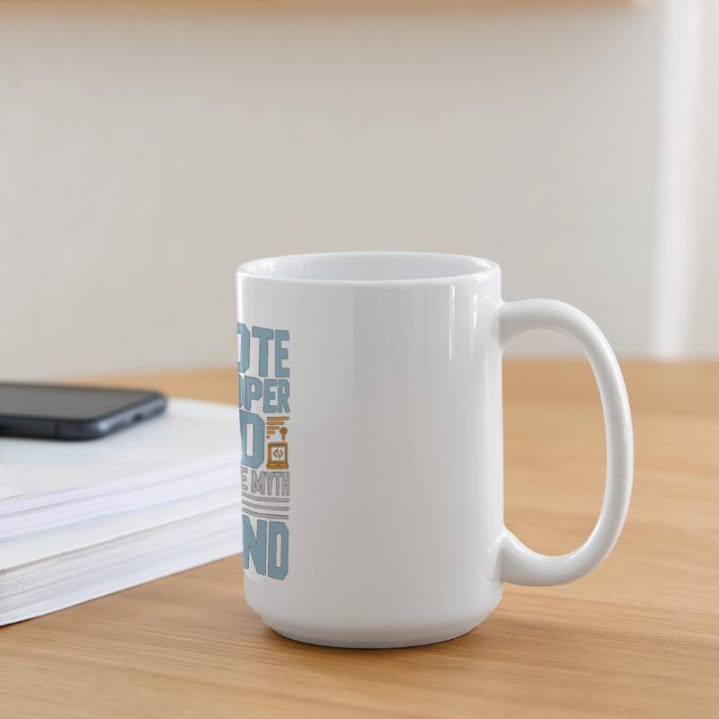 Remote Developer Dad The Idol The Web Developer Large Panoramic Mug 440 ml