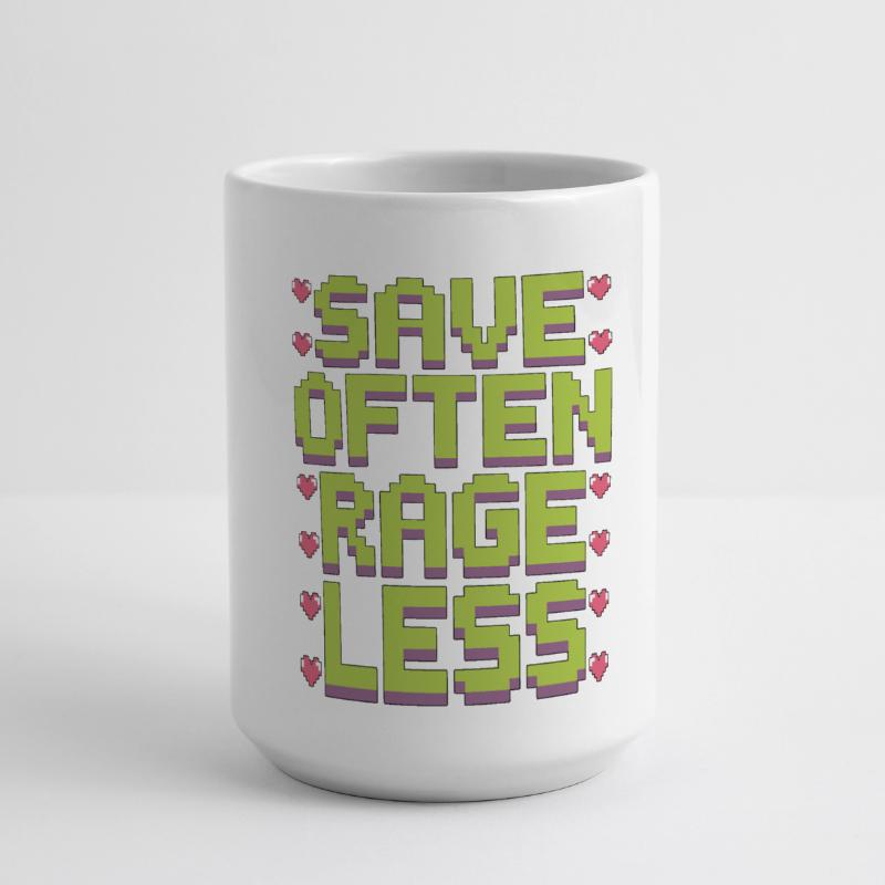 Game Developer Save Often Rage Less Web Developer Große Panoramatasse 440 ml