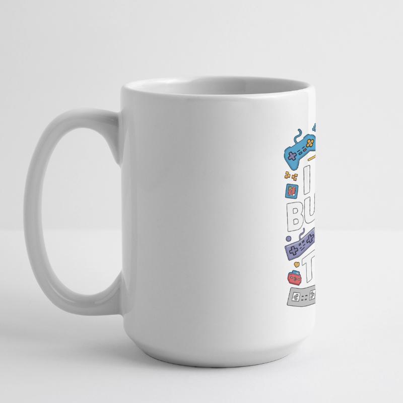 Game Developer I Make Buttons Software Developer Große Panoramatasse 440 ml