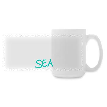 I Need Vitamin Sea Sommer Spruch - Große Panoramatasse 440 ml - Weiß - Rechts