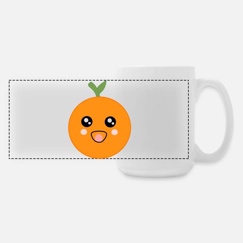 Carnaval, Carnaval, costume, Oranges - Grande tasse panoramique 440 ml - blanc
