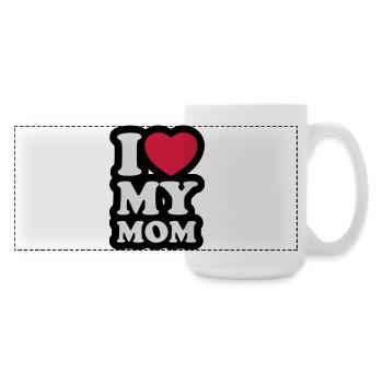I love my mom - Large Panoramic Mug 440 ml - white - Right