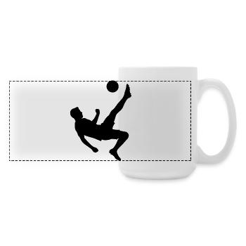 Footballer Jersey Coat of Arms Building Block - Large Panoramic Mug 440 ml - white - Right