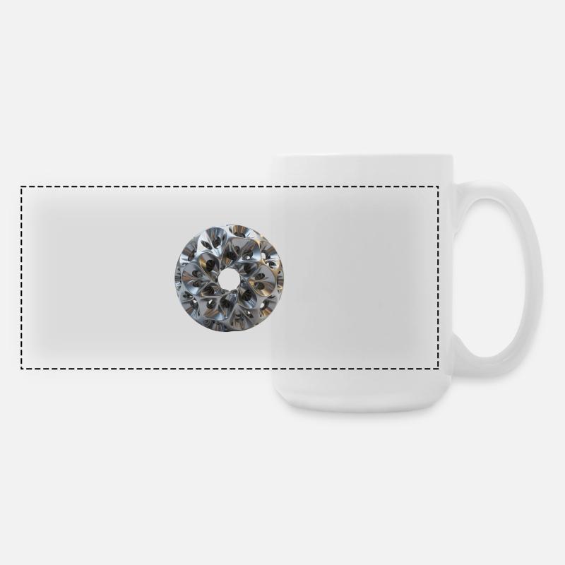 titanium - Large Panoramic Mug 440 ml - white