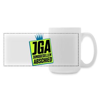 Junggesellenabschied JGA Neon Design - Große Panoramatasse 440 ml - Weiß - Rechts