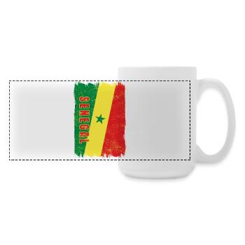 Senegal flag - Large Panoramic Mug 440 ml - white - Right