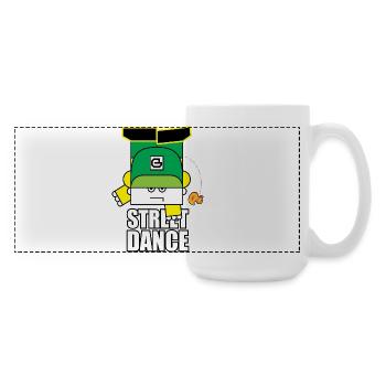 Bot de danse de la rue verte - Grande tasse panoramique 440 ml - blanc - Droite