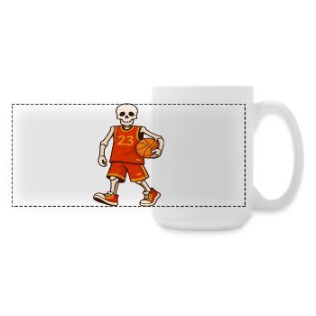 Maillot Skeleton Hoops 23 - Grande tasse panoramique 440 ml - blanc - Droite