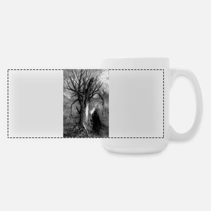 TREE - Large Panoramic Mug 440 ml - white