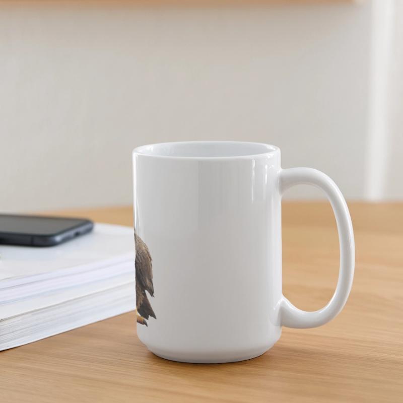 Eagle Bald Eagle Golden Eagle White-tailed Eagle Large Panoramic Mug 440 ml