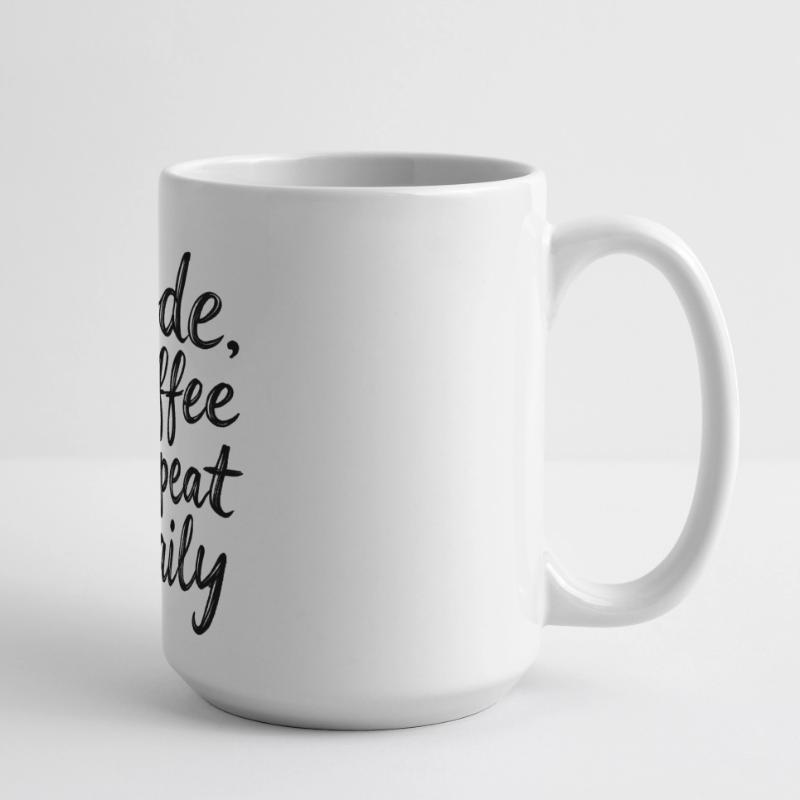 Code Schlaf Debug Wiederholungsprogramm Shirt Große Panoramatasse 440 ml