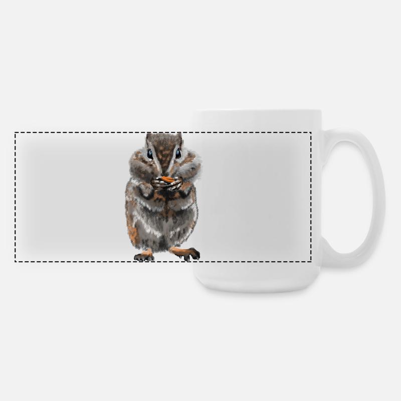 Hamster - Große Panoramatasse 440 ml - Weiß