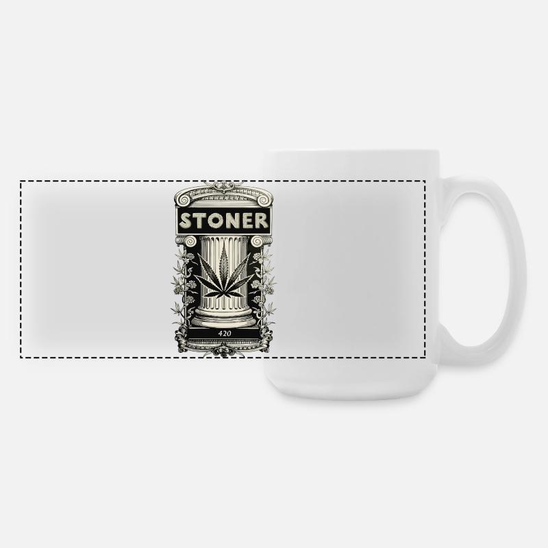 Stoner - Große Panoramatasse 440 ml - Weiß