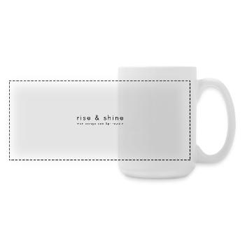 rise and shine - Große Panoramatasse 440 ml - Weiß - Rechts
