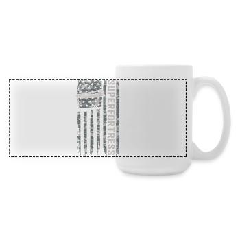 Superfortress American Flag Military Camouflage - Large Panoramic Mug 440 ml - white - Right