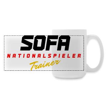 Sofa Nationalspieler - Große Panoramatasse 440 ml - Weiß - Rechts