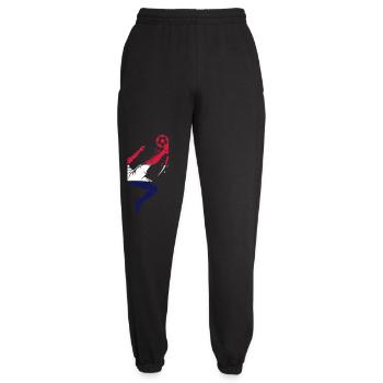 Retournée en pied Football néerlandais - Pantalon de jogging unisexe - noir - Devant - AI Model Female 172 light (172cm)