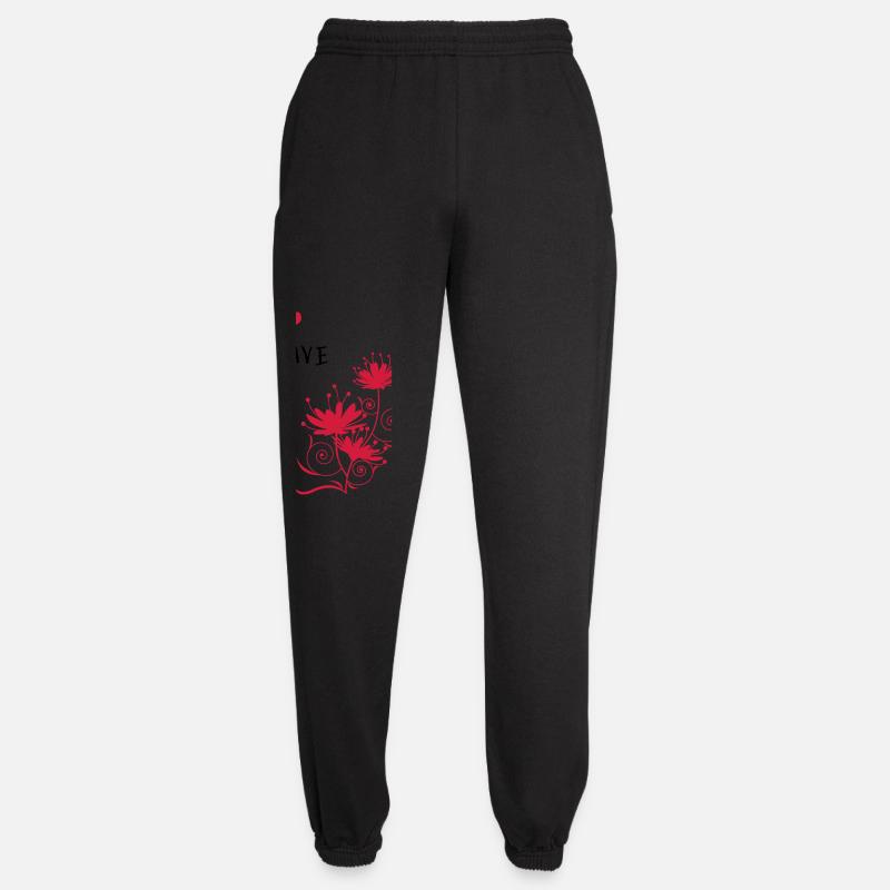 save the date Blumenranke - Unisex Jogginghose - Schwarz