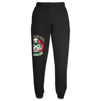 Maître du Grill Depuis 19XX Chef Rôtisseur - Pantalon de jogging unisexe - noir - Devant - AI Model Female 172 light (172cm)