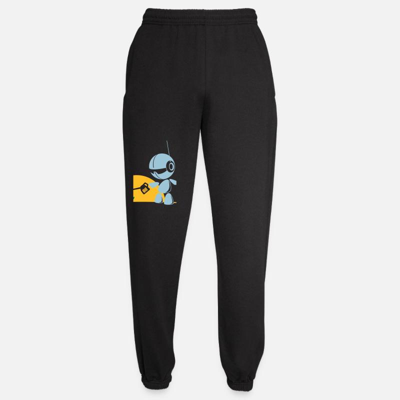 robot flower - Unisex Jogginghose - Schwarz