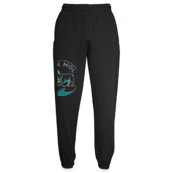 französische bulldogge kiek mol plattdeutsch meer - Unisex Jogginghose - Schwarz - Vorne - AI Model Female 172 light (172cm)