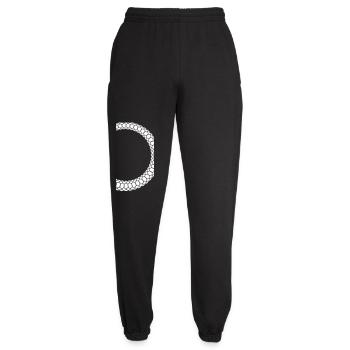 Ouroboros Schlangenring Kreis - Unisex Jogginghose - Schwarz - Vorne - AI Model Female 172 light (172cm)