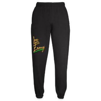 Vous êtes assez d’amour de soi Citation de motivation - Pantalon de jogging unisexe - noir - Devant - AI Model Female 172 light (172cm)