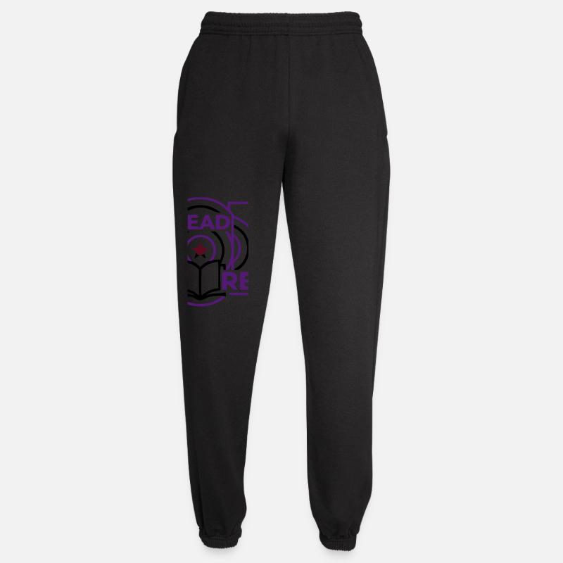 Read More Book Circles Emblem - Unisex Joggers - black