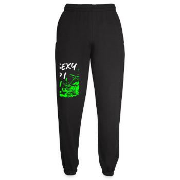 I_Am_Sexy_And_I_Mow_It - Unisex Jogginghose - Schwarz - Vorne - AI Model Female 172 light (172cm)