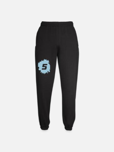 Zahl Fünf im Farbsplash - Unisex Jogginghose - Schwarz