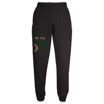 Je peux pas j'ai table ronde - humour médiéval - Pantalon de jogging unisexe - noir - Devant - AI Model Female 172 light (172cm)
