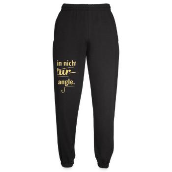 Ich bin nicht stur – ich angle - Unisex Jogginghose - Schwarz - Vorne - AI Model Female 172 light (172cm)