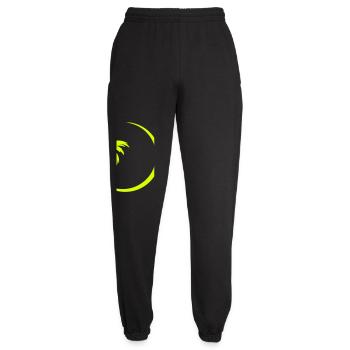 Neon palm tree in a circle - Unisex Joggers - black - Front - AI Model Female 172 light (172cm)