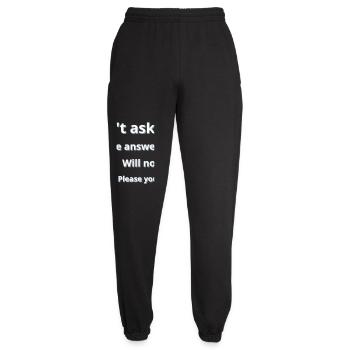 Ne demande pas - Pantalon de jogging unisexe - noir - Devant - AI Model Female 172 light (172cm)