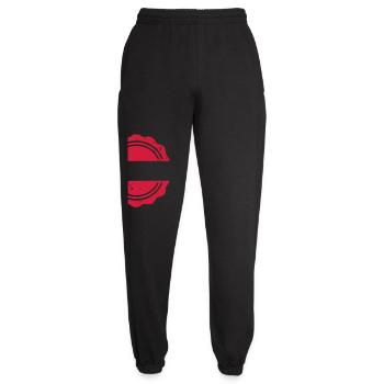 Blank Grunge-Gummistempel-Abzeichen-Vorlagenvektor - Unisex Jogginghose - Schwarz - Vorne - AI Model Female 172 light (172cm)