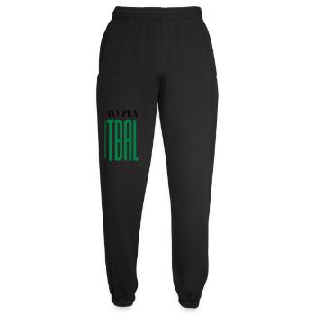 Elongated Football Glyphs - Unisex Joggers - black - Front - AI Model Female 172 light (172cm)
