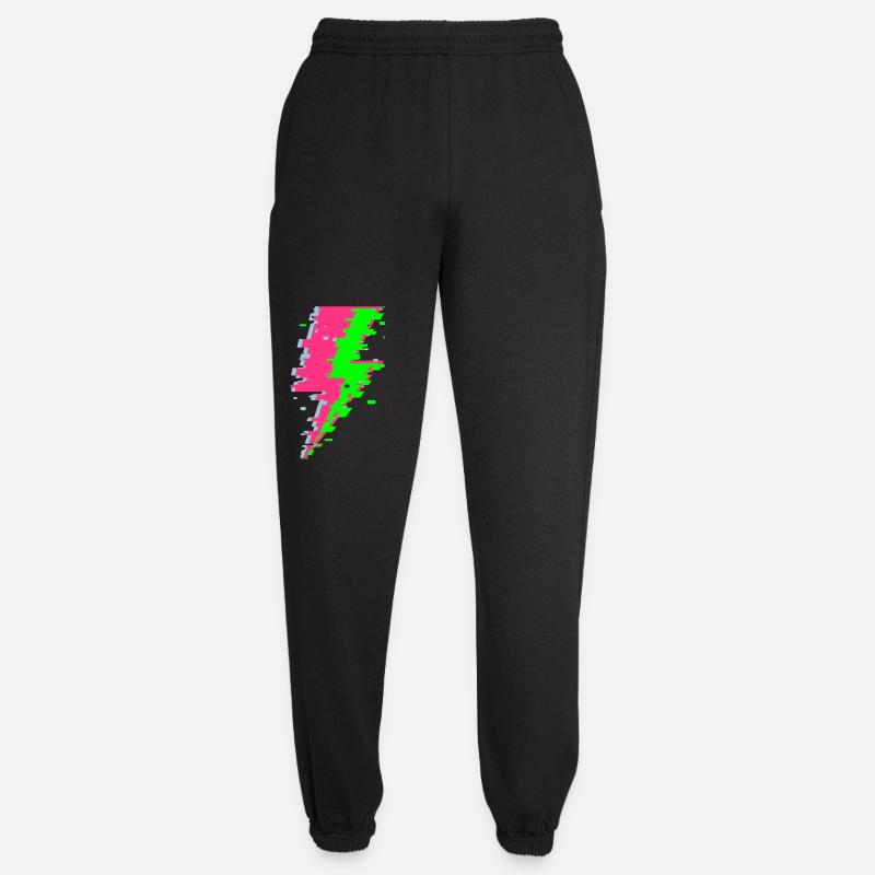 Psychedelic Digital Beam - Unisex Joggers - black